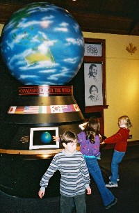 "Canada Touches The World" - computer interactive exhibit